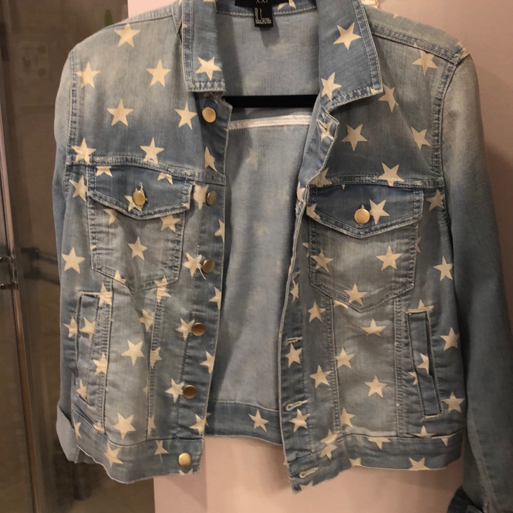 Denim Jacket Star Pattern - image 1